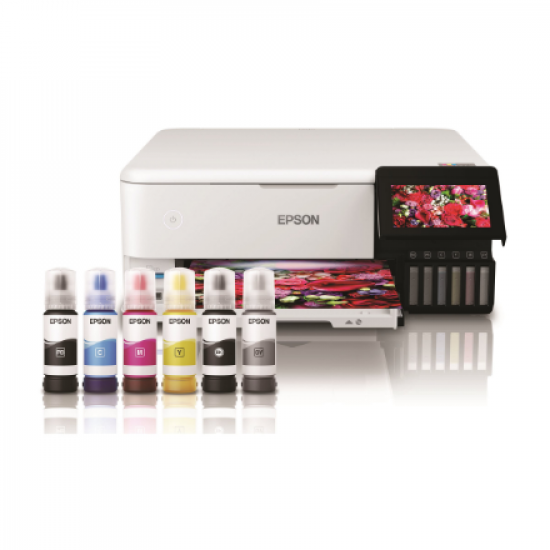 Epson Wireless Photo Printer | EcoTank L8160 | Inkjet | Colour | Inkjet Multifunctional Printer | A4 | Wi-Fi | Grey