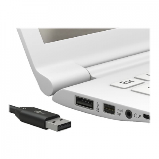 Goobay | USB-C charging and sync cable (USB-A > USB-C) | 38675 | Black | RJ-45 | RJ-45 90°