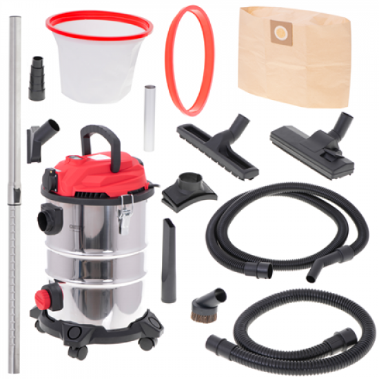 Camry | Professional industrial Vacuum cleaner | CR 7045 | Bagged | Wet suction | Power 3400 W | Dust capacity 25 L | Red/Silver