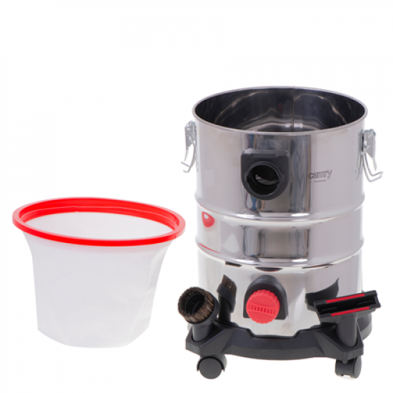 Camry | Professional industrial Vacuum cleaner | CR 7045 | Bagged | Wet suction | Power 3400 W | Dust capacity 25 L | Red/Silver