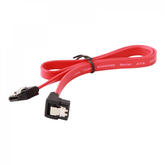Cablexpert | CC-SATAM-DATA90-0.1M | Serial ATA III 10cm data cable with 90 degree bent connector, bulk packing, metal clips