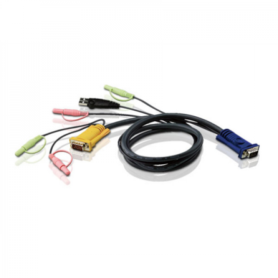 Aten | 3M USB KVM Cable with 3 in 1 SPHD and Audio | 2L-5303U