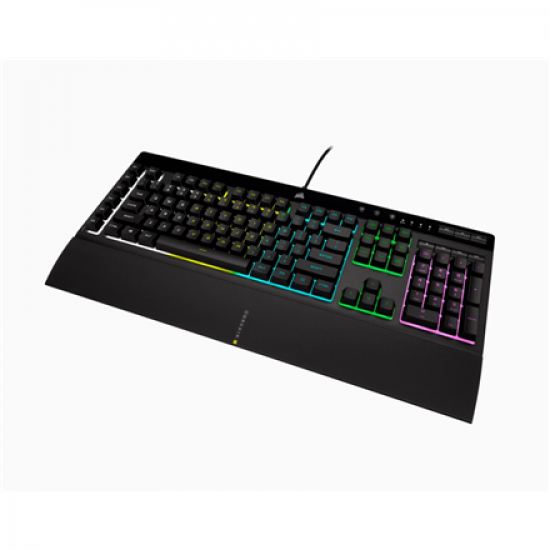 Corsair | Rubber Dome | Gaming Keyboard | K55 RGB PRO | Gaming keyboard | Wired | RGB LED light | US | Black