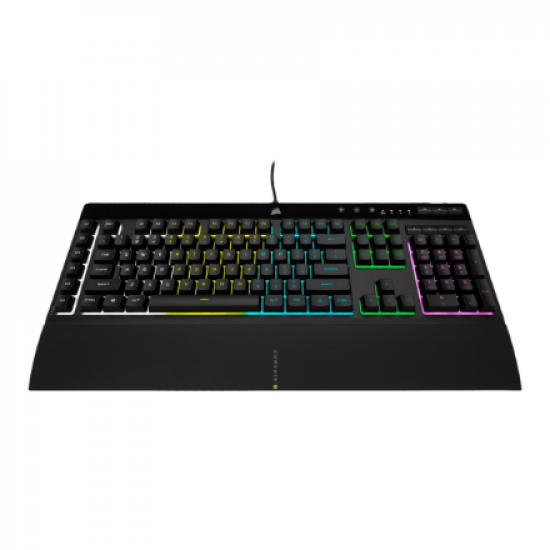 Corsair | Rubber Dome | Gaming Keyboard | K55 RGB PRO | Gaming keyboard | Wired | RGB LED light | US | Black