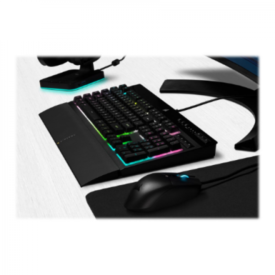 Corsair | Rubber Dome | Gaming Keyboard | K55 RGB PRO XT | Gaming keyboard | Wired | RGB LED light | US | Black