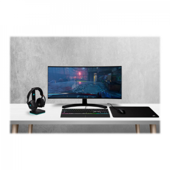 Corsair | Rubber Dome | Gaming Keyboard | K55 RGB PRO XT | Gaming keyboard | Wired | RGB LED light | US | Black