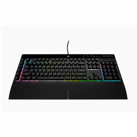 Corsair | Rubber Dome | Gaming Keyboard | K55 RGB PRO XT | Gaming keyboard | Wired | RGB LED light | US | Black