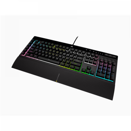 Corsair | Rubber Dome | Gaming Keyboard | K55 RGB PRO XT | Gaming keyboard | Wired | RGB LED light | US | Black