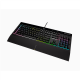 Corsair | Rubber Dome | Gaming Keyboard | K55 RGB PRO XT | Gaming keyboard | Wired | RGB LED light | US | Black