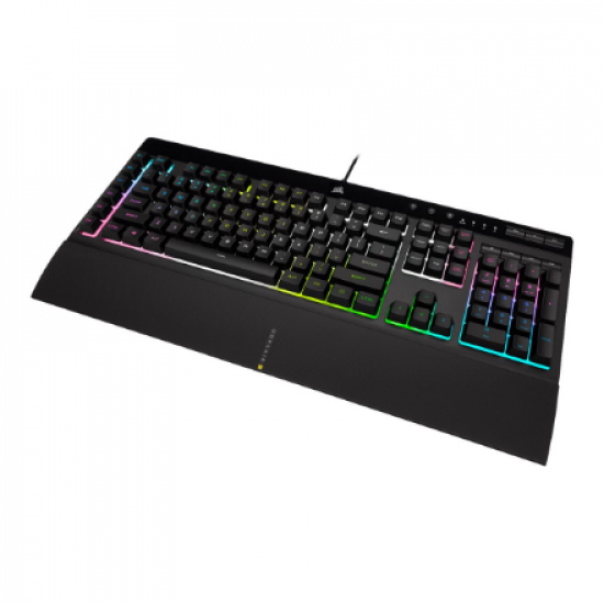 Corsair | Rubber Dome | Gaming Keyboard | K55 RGB PRO XT | Gaming keyboard | Wired | RGB LED light | US | Black