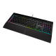 Corsair | Rubber Dome | Gaming Keyboard | K55 RGB PRO XT | Gaming keyboard | Wired | RGB LED light | US | Black