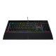 Corsair | Rubber Dome | Gaming Keyboard | K55 RGB PRO XT | Gaming keyboard | Wired | RGB LED light | US | Black
