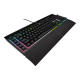 Corsair | Rubber Dome | Gaming Keyboard | K55 RGB PRO XT | Gaming keyboard | Wired | RGB LED light | US | Black