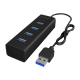 Raidsonic | 4 port USB 3.0 hub | IB-HUB1409-U3