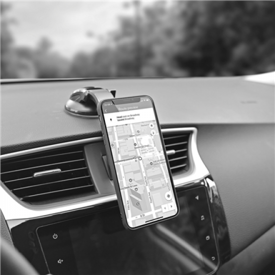 ColorWay | Magnetic Car Holder For Smartphone | Dashboard-2 | Adjustable | Magnetic | Gray | Panel or windshield mounting using a suction cup with a gel adhesive base. Fixing the smartphone with a plate that is glued to the case or to the back panel. Comp