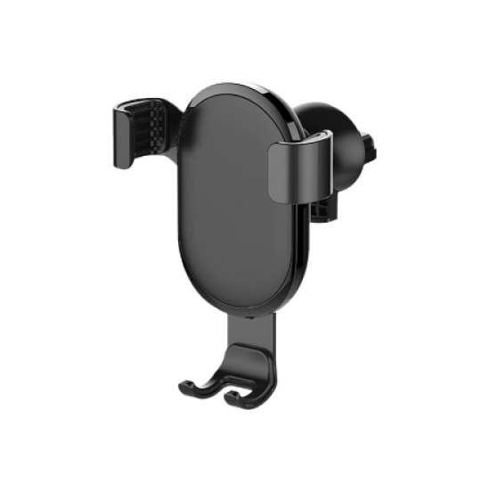ColorWay | Metallic Gravity Holder For Smartphone | Adjustable | Clamp | Black | Fixation of the smartphone in one motion. Compact design, does not take up much space and does not obstruct the view. Soft coating, eliminates the appearance of scratches and