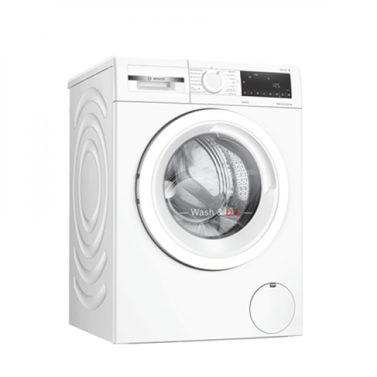 Bosch | Serie 4 Washing Machine With Dryer | WNA134L0SN | Energy efficiency class C | Front loading | Washing capacity 8 kg | 1400 RPM | Depth 59 cm | Width 59.8 cm | Display | LED | Drying system | Drying capacity 5 kg | Steam function | Direct drive | W