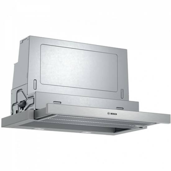 Bosch | Hood Serie 4 | DFS067A51 | Telescopic | Energy efficiency class A | Width 60 cm | 399 m³/h | Push Buttons | LED | Silver