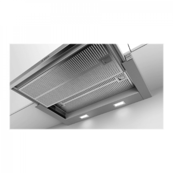 Bosch | Hood Serie 4 | DFS067A51 | Telescopic | Energy efficiency class A | Width 60 cm | 399 m³/h | Push Buttons | LED | Silver