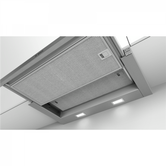 Bosch | Hood Serie 4 | DFM064A53 | Telescopic | Energy efficiency class A | Width 60 cm | 270 m³/h | Push Buttons | LED | Silver