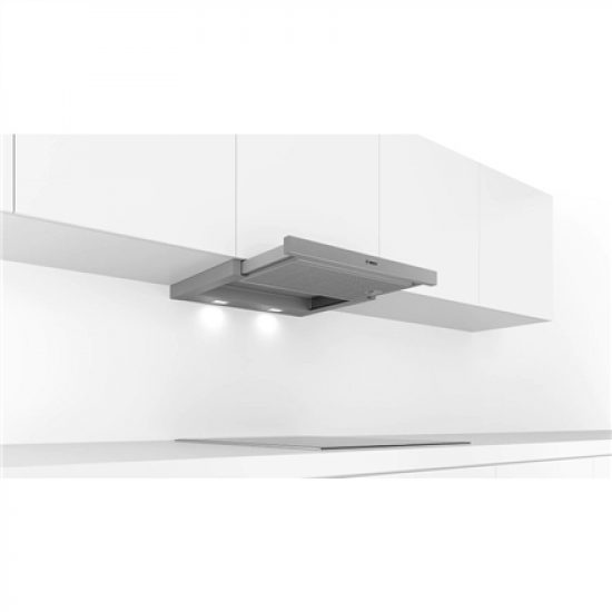 Bosch | Hood Serie 4 | DFM064A53 | Telescopic | Energy efficiency class A | Width 60 cm | 270 m³/h | Push Buttons | LED | Silver