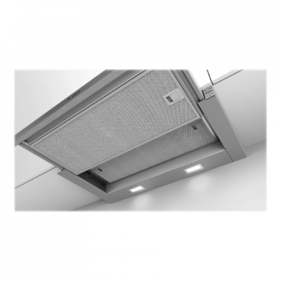 Bosch | Hood Serie 4 | DFL064A52 | Telescopic | Energy efficiency class A | Width 60 cm | 270 m³/h | Push Buttons | LED | Silver