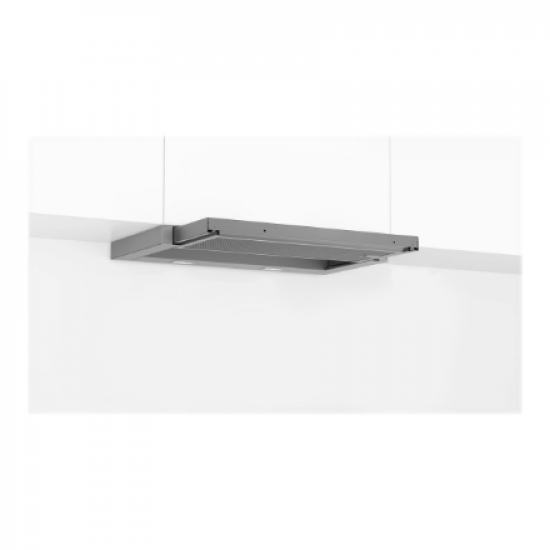 Bosch | Hood Serie 4 | DFL064A52 | Telescopic | Energy efficiency class A | Width 60 cm | 270 m³/h | Push Buttons | LED | Silver