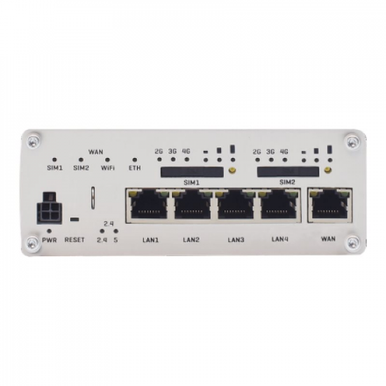 Dual LTE Cat 6 Router | RUTX12 | 802.11ac | 867 Mbit/s | 10/100/1000 Mbit/s | Ethernet LAN (RJ-45) ports 4 | Mesh Support No | MU-MiMO Yes | 4G | Antenna type 4xSMA for LTE, 2xRP-SMA for WiFi, 1xRP-SMA for Bluetooth, 1xSMA for GNNS | 1 x USB A