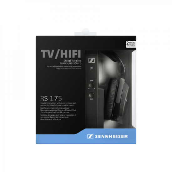 Sennheiser | Wireless Headphones | RS 175-U | Over-ear | Black | Wireless