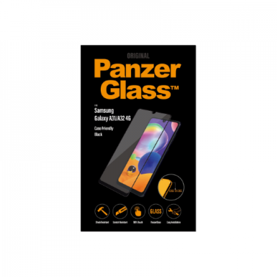 PanzerGlass | Samsung | Galaxy A31/A32 4G | Glass | Black | Case Friendly