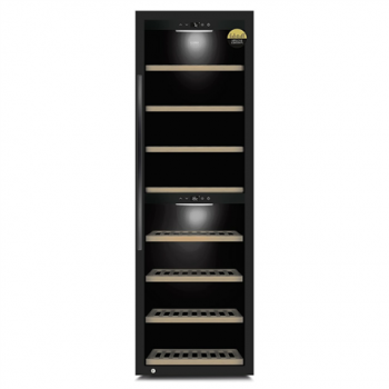 Caso | Smart Wine Cooler | WineExclusive 180 | Energy efficiency class G | Showcase | Free standing | Bottles capacity 180 bottles | Cooling type Compressor technology | Black