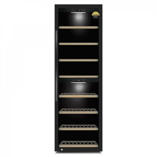 Caso | Smart Wine Cooler | WineExclusive 180 | Energy efficiency class G | Showcase | Free standing | Bottles capacity 180 bottles | Cooling type Compressor technology | Black