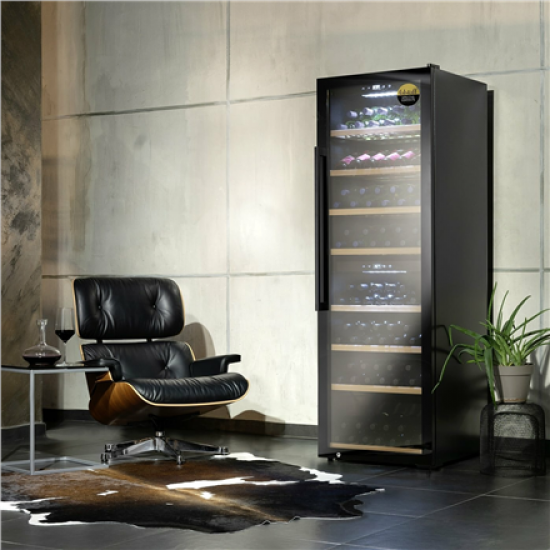 Caso | Smart Wine Cooler | WineExclusive 180 | Energy efficiency class G | Showcase | Free standing | Bottles capacity 180 bottles | Cooling type Compressor technology | Black