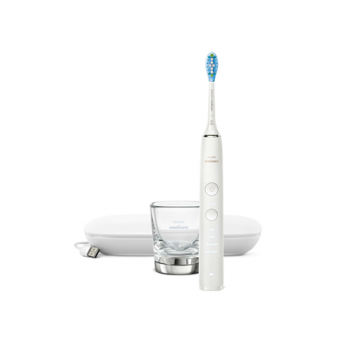 Philips | DiamondClean Electric Toothbrush | HX9911/27 | Rechargeable | For adults | Number of brush heads included 1 | Number of teeth brushing modes 4 | Sonic technology | White