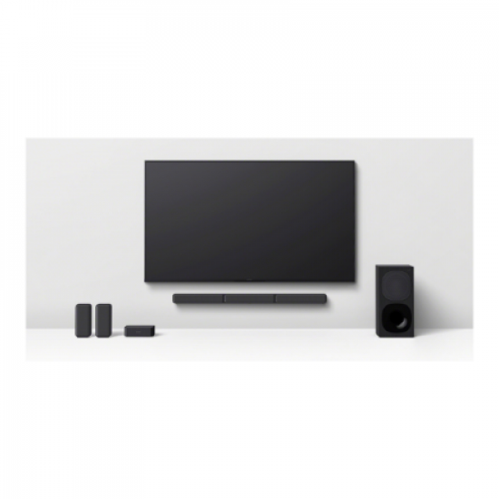 Sony | HT-S40R 5.1ch Home Cinema Soundbar with Wireless Rear Speakers | Black | No | USB port | Wi-Fi | Bluetooth | Wireless connection