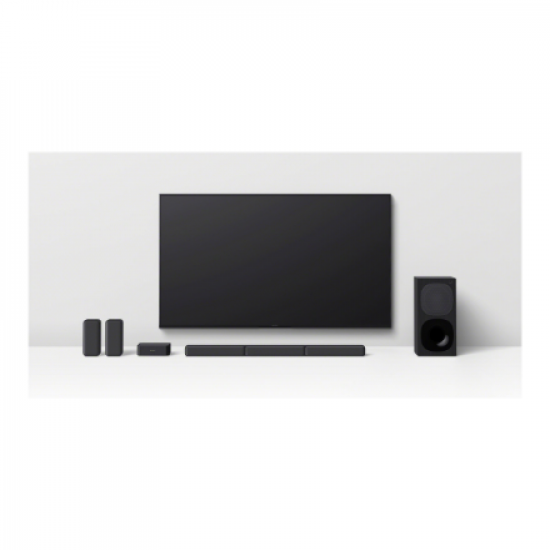 Sony | HT-S40R 5.1ch Home Cinema Soundbar with Wireless Rear Speakers | Black | No | USB port | Wi-Fi | Bluetooth | Wireless connection