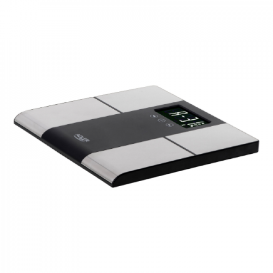 Adler | Bathroom scale with analyzer | AD 8165 | Maximum weight (capacity) 225 kg | Accuracy 100 g | Body Mass Index (BMI) measuring | Stainless steel/Black