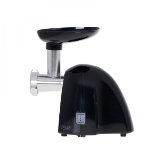 Adler | Meat mincer | AD 4811 | Black | 600 W | Number of speeds 1 | Throughput (kg/min) 1.8 | 3 replaceable sieves: 3mm for grinding poppies and preparing meat and vegetable stuffing; 5mm for meatballs, Roman roast and beef burgers; 7mm for coarsely grou