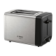 Bosch | DesignLine Toaster | TAT4P420 | Power 970 W | Number of slots 2 | Housing material Stainless Steel | Stainless steel/Black