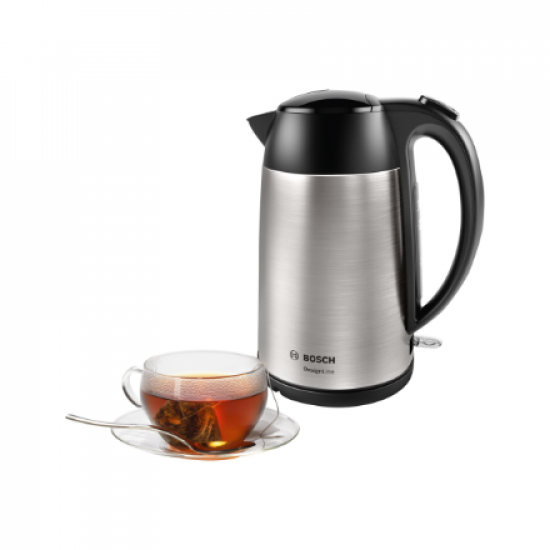 Bosch | Kettle | DesignLine TWK3P420 | Electric | 2400 W | 1.7 L | Stainless steel | 360° rotational base | Stainless steel/Black