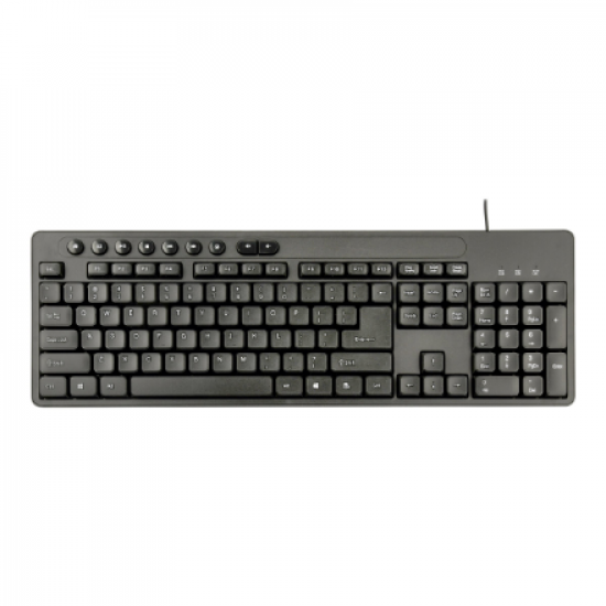Gembird | Multimedia desktop set | KBS-UM-04 | Keyboard and Mouse Set | Wired | Mouse included | US | Black