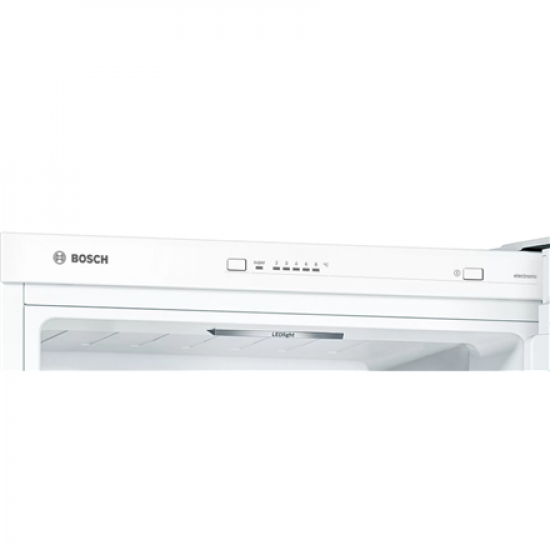 Bosch | Refrigerator | KGV39VWEA | Energy efficiency class E | Free standing | Combi | Height 201 cm | Fridge net capacity 249 L | Freezer net capacity 94 L | 39 dB | White