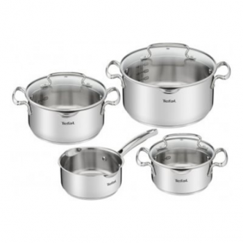 TEFAL | Duetto+ Stewpots set, 7 pcs | G719S734 | Stainless steel | Dishwasher proof | Lid included | Stainless steel