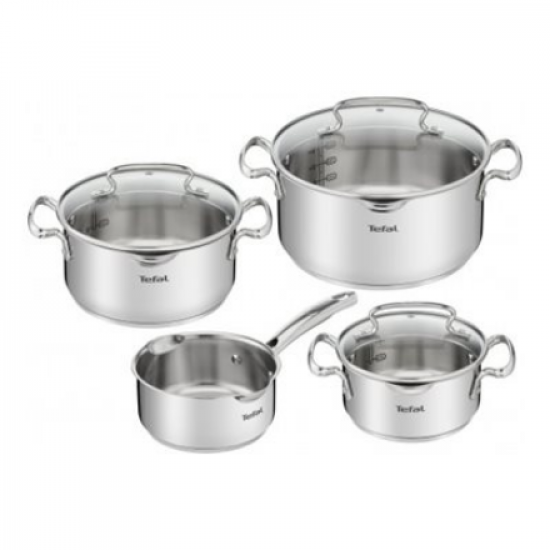 TEFAL | Duetto+ Stewpots set, 7 pcs | G719S734 | Stainless steel | Dishwasher proof | Lid included | Stainless steel