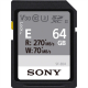 Sony | SF-E UHS-II SDXC Memory Card | SFE64 | 64 GB | SDXC | Flash memory class 10