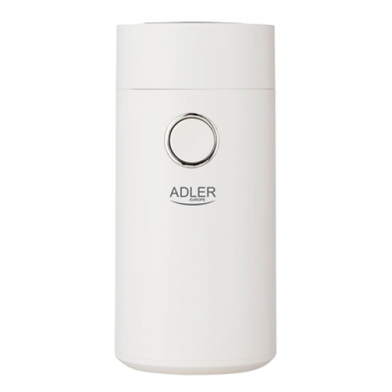 Adler | Coffee grinder | AD4446wg | 150 W | Coffee beans capacity 75 g | Lid safety switch | White