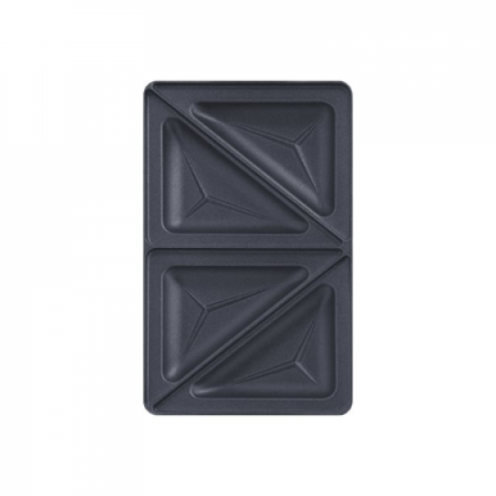 TEFAL | Triangle toasted sandwich set for Snack Collection | XA800212 | Dimensions (W x L) 13 x 22.5 cm | Black