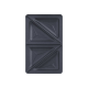 TEFAL | Triangle toasted sandwich set for Snack Collection | XA800212 | Dimensions (W x L) 13 x 22.5 cm | Black