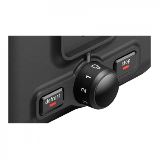 Bosch | DesignLine Toaster | TAT3P423 | Power 970 W | Number of slots 2 | Housing material Stainless steel | Black