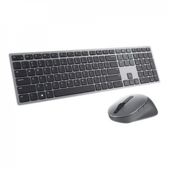 Dell | Premier Multi-Device Keyboard and Mouse | KM7321W | Keyboard and Mouse Set | Wireless | Batteries included | US | Titan grey | Wireless connection